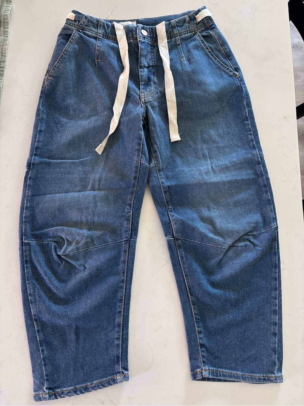 Anthropologie x Pilcro Drawstring Barrel Jeans - NWOT - 24P, 25, 27P, 28, 29
